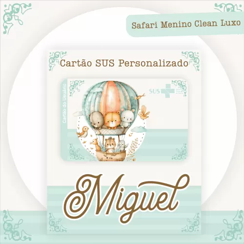 Combo Maternidade – Safari Menino Clean LUXO – Pamella Vieira