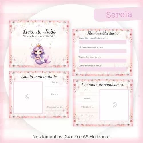 Combo Maternidade Sereia – Encadernação – Pamella Vieira