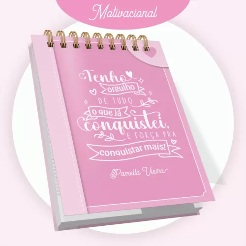 Combo Motivacional Feminino – Encadernação (Pamella Vieira)
