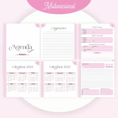 Combo Motivacional Feminino – Encadernação (Pamella Vieira)