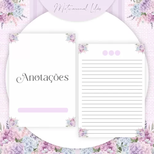 Combo Motivacional Lilás – Encadernação – Pamella Vieira