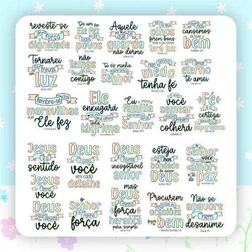 Combo Versículos Fofinhos 3 – Letterinhas