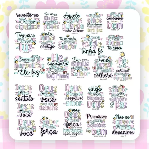 Combo Versículos Fofinhos 3 – Letterinhas