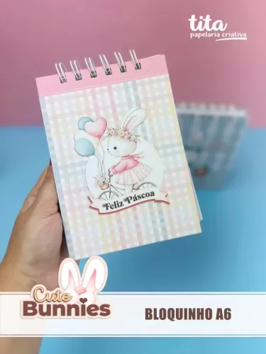 Cute Bunnies – Bloquinho A6 (Tita)