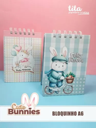 Cute Bunnies – Bloquinho A6 (Tita)