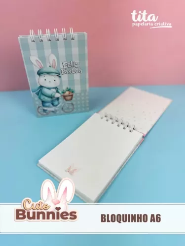 Cute Bunnies – Bloquinho A6 (Tita)
