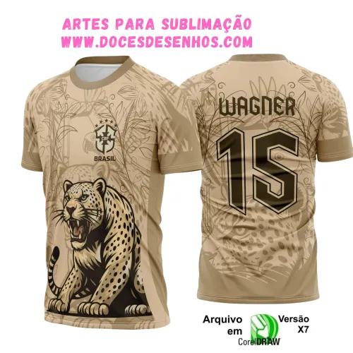 Design Onça para Camiseta Interclasse Design Onça para Camiseta Interclasse