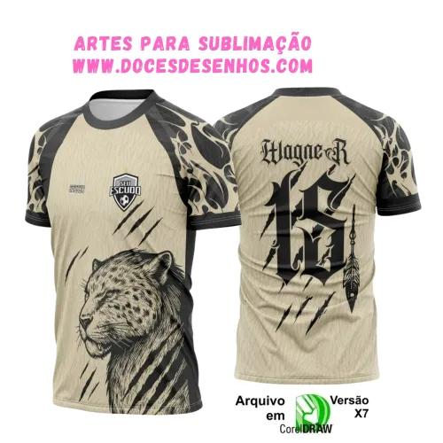 Design Onça para Camiseta Interclasse