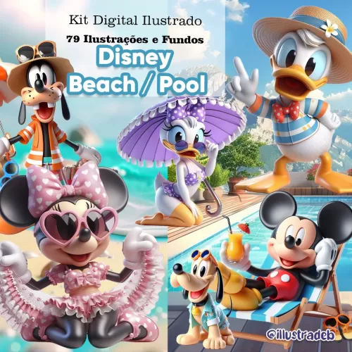 Disney Beach Pool Party – Kit Digital