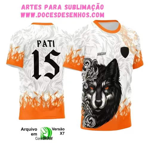 Estampa Lobo Criativa – Camiseta Interclasse 2025 Exclusiva