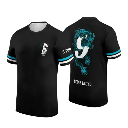 Estampa Para Camiseta Escolar – Arte Vetor - Uniforme Concluintes 2025 – 9 º Ano : Estilo Dragão