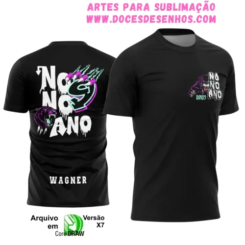 Estampa para Camiseta Formandos 9º Ano – Arte Vetor Pantera