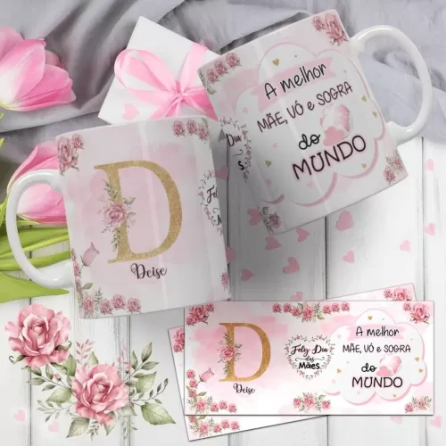Estampas Alfabeto Canecas – Dia das Mães