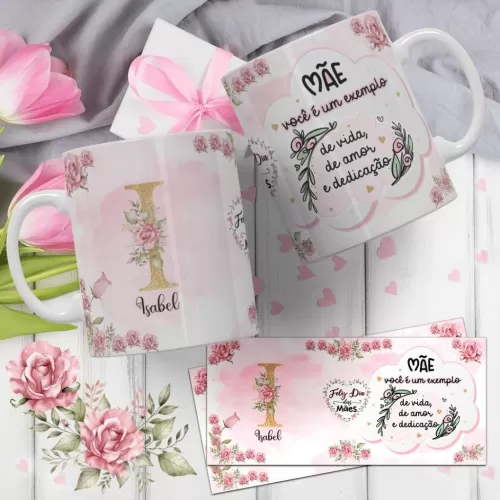 Estampas Alfabeto Canecas – Dia das Mães
