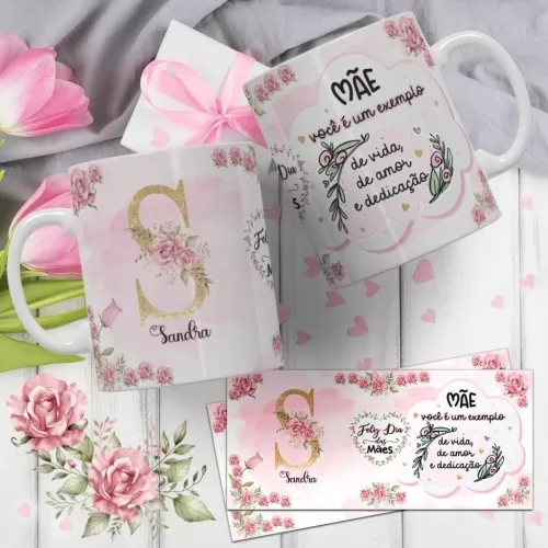 Estampas Alfabeto Canecas – Dia das Mães