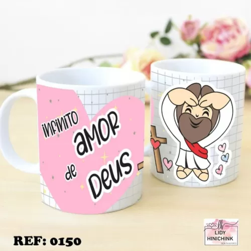 Estampas Camisas e Canecas Jesus