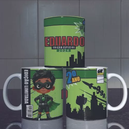 Estampas Caneca Heróis Cute Volta às Aulas (Yukina)
