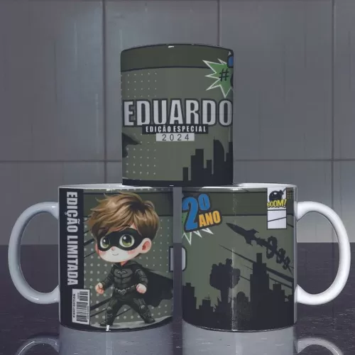 Estampas Caneca Heróis Cute Volta às Aulas (Yukina)