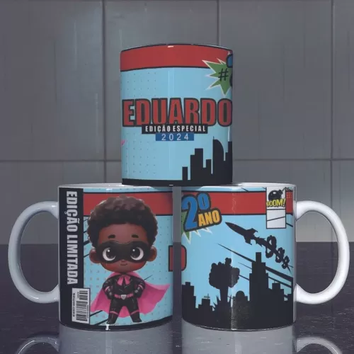 Estampas Caneca Heróis Cute Volta às Aulas (Yukina)
