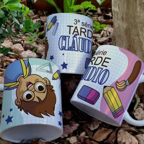 Estampas Caneca Volta às Aulas Tradicional Neutro (Yukina)