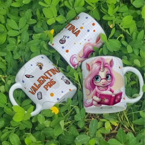 Estampas Caneca Volta às Aulas Unicórnio (Yukina)