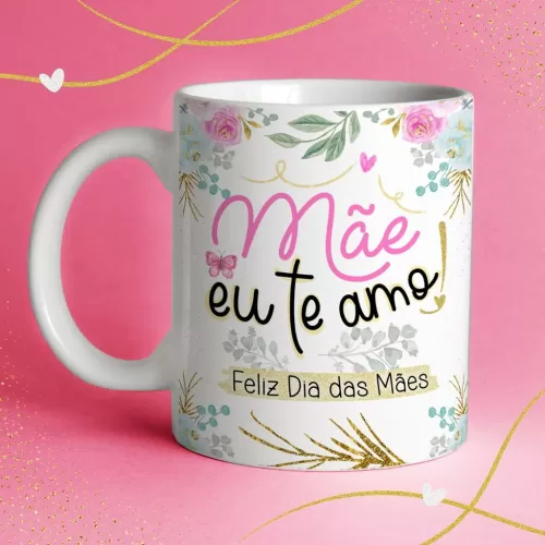 Estampas Canecas Floral Alfabeto – Dia das Mães – Abacaxi Sublimático