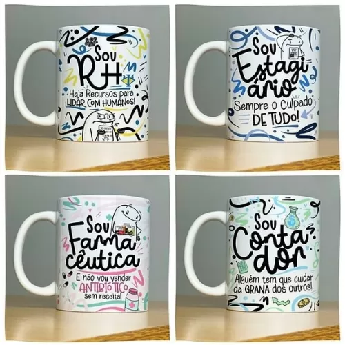Estampas Canecas – Flork Profissoes Vol 2
