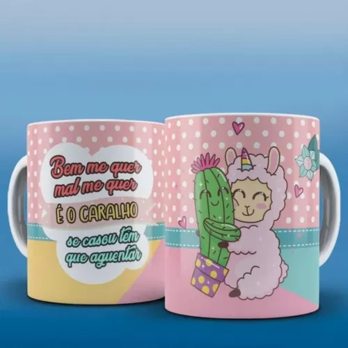 Estampas Canecas Lhama Releitura – Ana Melim