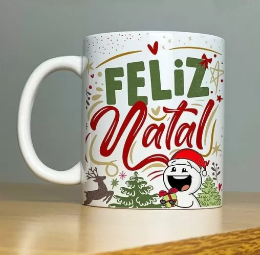 Estampas Canecas – NataL 2023 Vol.1 (Abacaxi Sublimático)