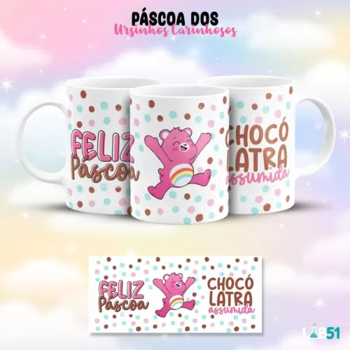 Estampas Canecas Ursinho Carinhosos – Páscoa