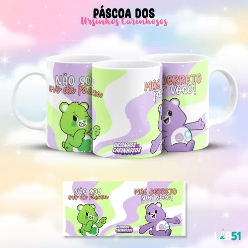 Estampas Canecas Ursinho Carinhosos – Páscoa