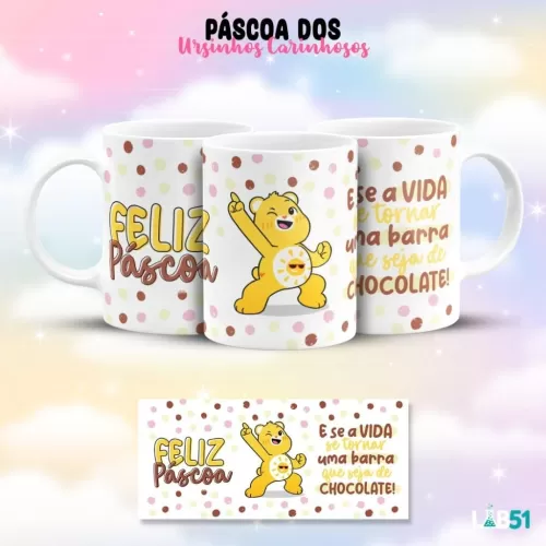 Estampas Canecas Ursinho Carinhosos – Páscoa