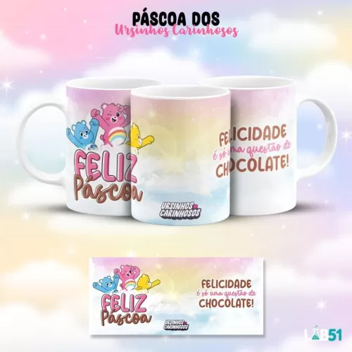 Estampas Canecas Ursinho Carinhosos – Páscoa