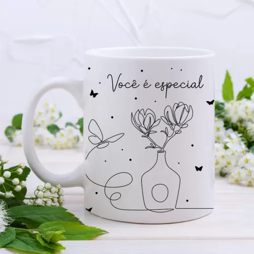 Estampas Canecas – Você é Especial – Lontrinha