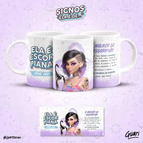 Estampas Signos – Ela é… Canecas (Lab51)