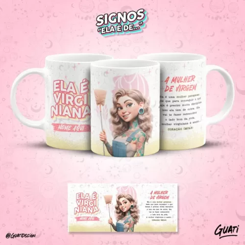 Estampas Signos – Ela é… Canecas (Lab51)