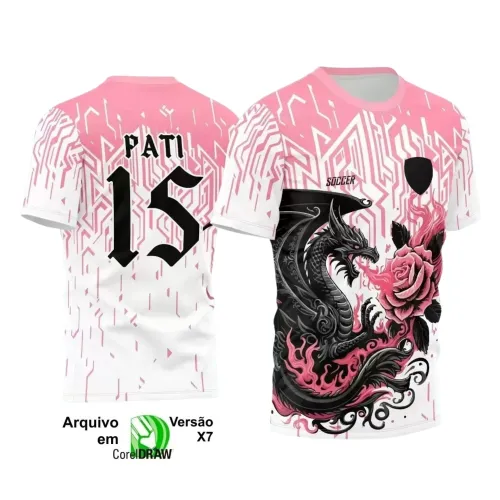 Interclasse 2025: Arte de Camiseta Escolar com Estilo Dragão