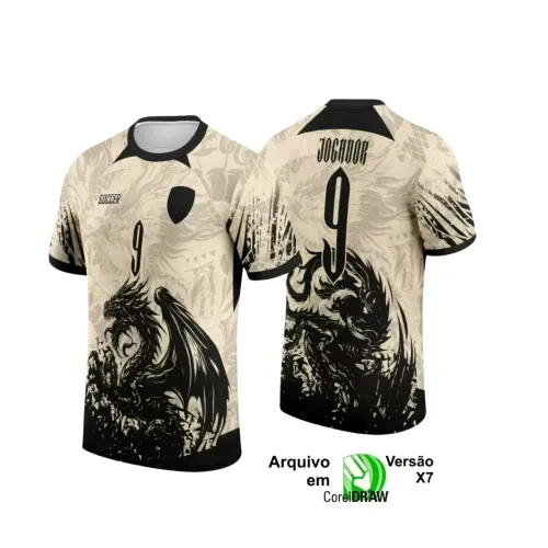 Interclasse 2025: Arte de Camiseta Escolar com Estilo Dragão