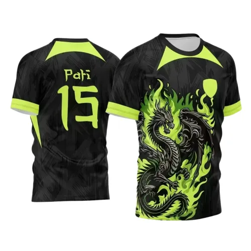 Interclasse 2025: Arte de Camiseta Escolar com Estilo Dragão