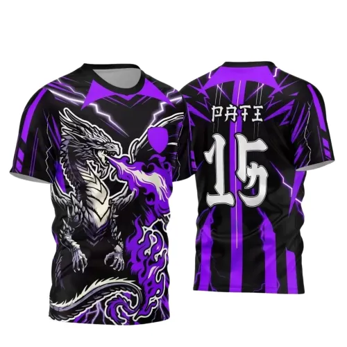 Interclasse 2025: Arte de Camiseta Escolar com Estilo Dragão