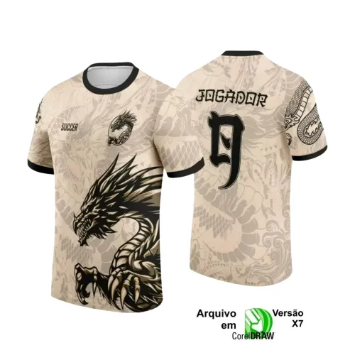 Interclasse 2025: Arte de Camiseta Escolar com Estilo Dragão