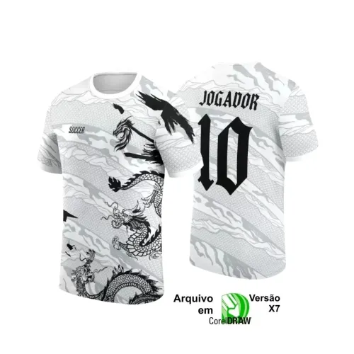 Interclasse 2025: Arte de Camiseta Escolar com Estilo Dragão