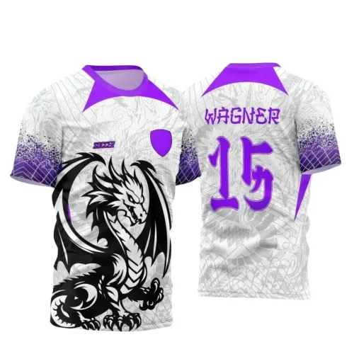 Interclasse 2025: Arte de Camiseta Escolar com Estilo Dragão