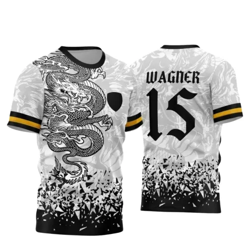 Interclasse 2025: Arte de Camiseta Escolar com Estilo Dragão