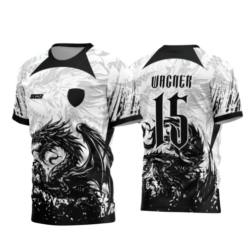 Interclasse 2025: Arte de Camiseta Escolar com Estilo Dragão