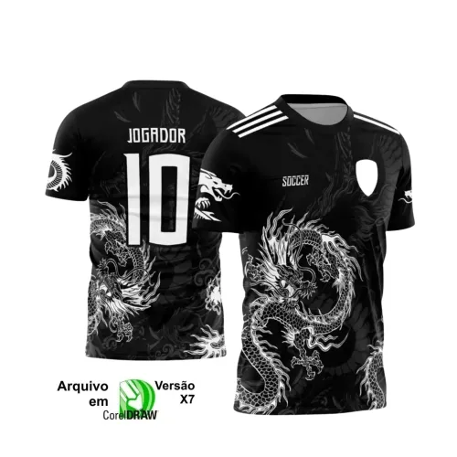 Interclasse 2025: Arte de Camiseta Escolar com Estilo Dragão