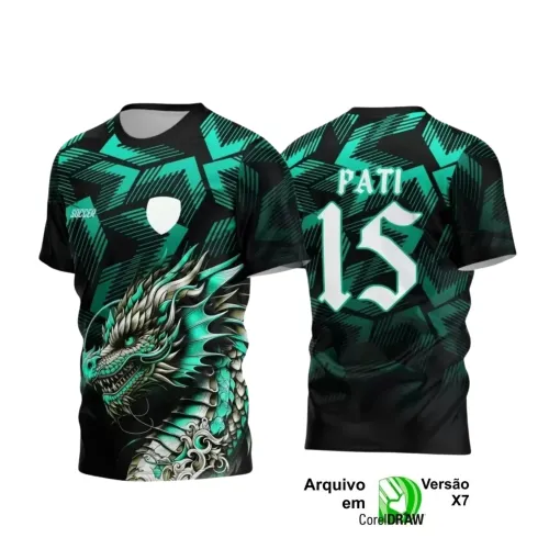 Interclasse Dragão: Camiseta 2025 em Arte Vetor Única
