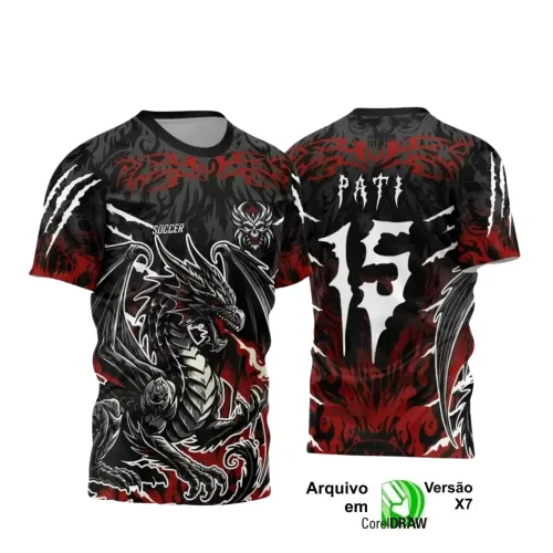 Interclasse Dragão: Camiseta 2025 em Arte Vetor Única