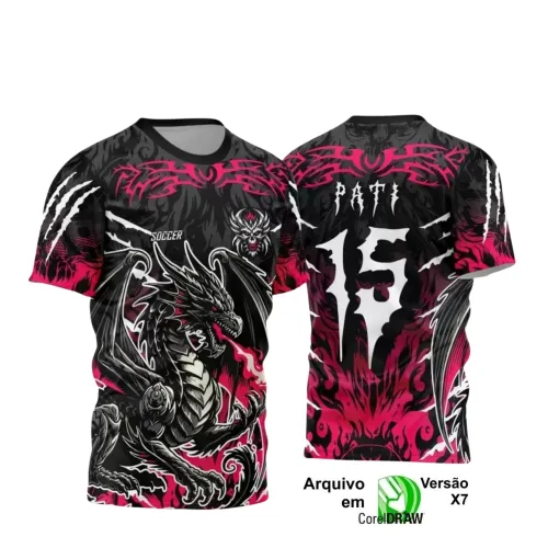 Interclasse Dragão: Camiseta 2025 em Arte Vetor Única