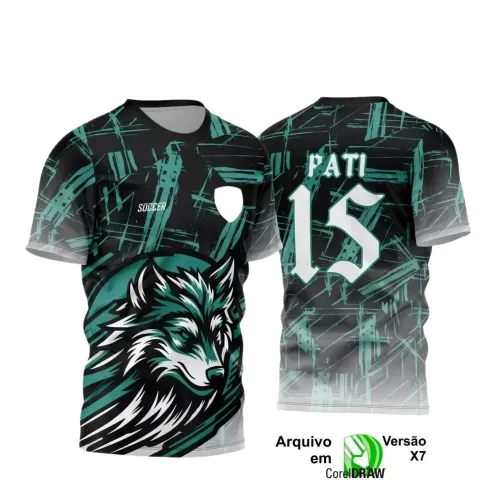 Interclasse Lobo: Camiseta Vetorizada Única